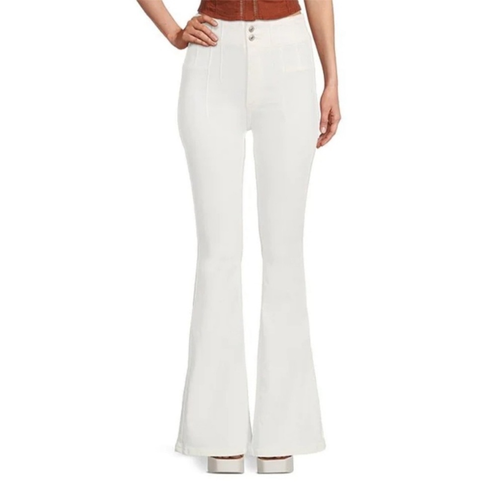 We The Free Jayde Flare Jeans in White